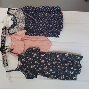 3 items! 2 Girls shirts and 1 Girls Romper.